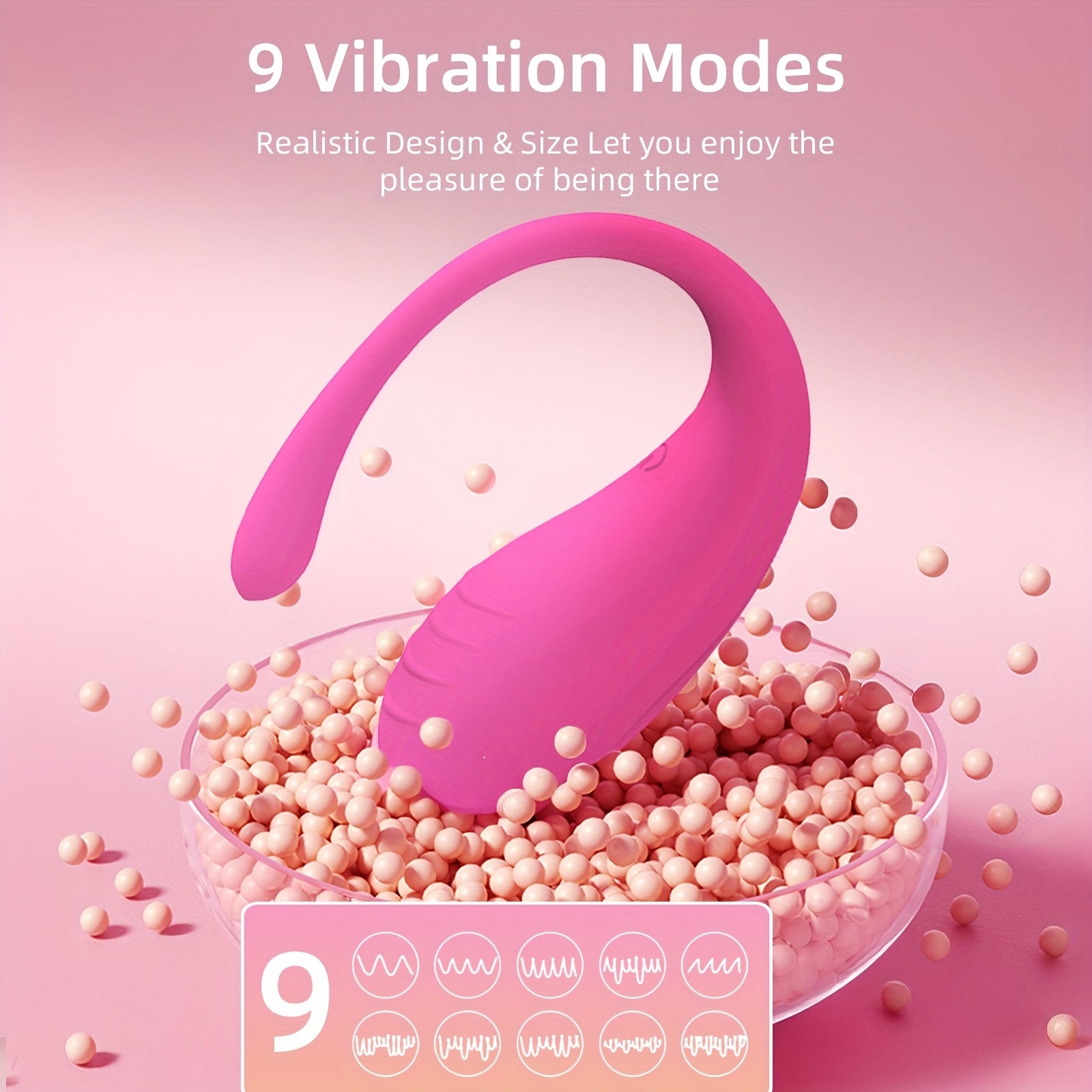 Female Vibrator Masturbator with Vibrating and Silent Shock Features