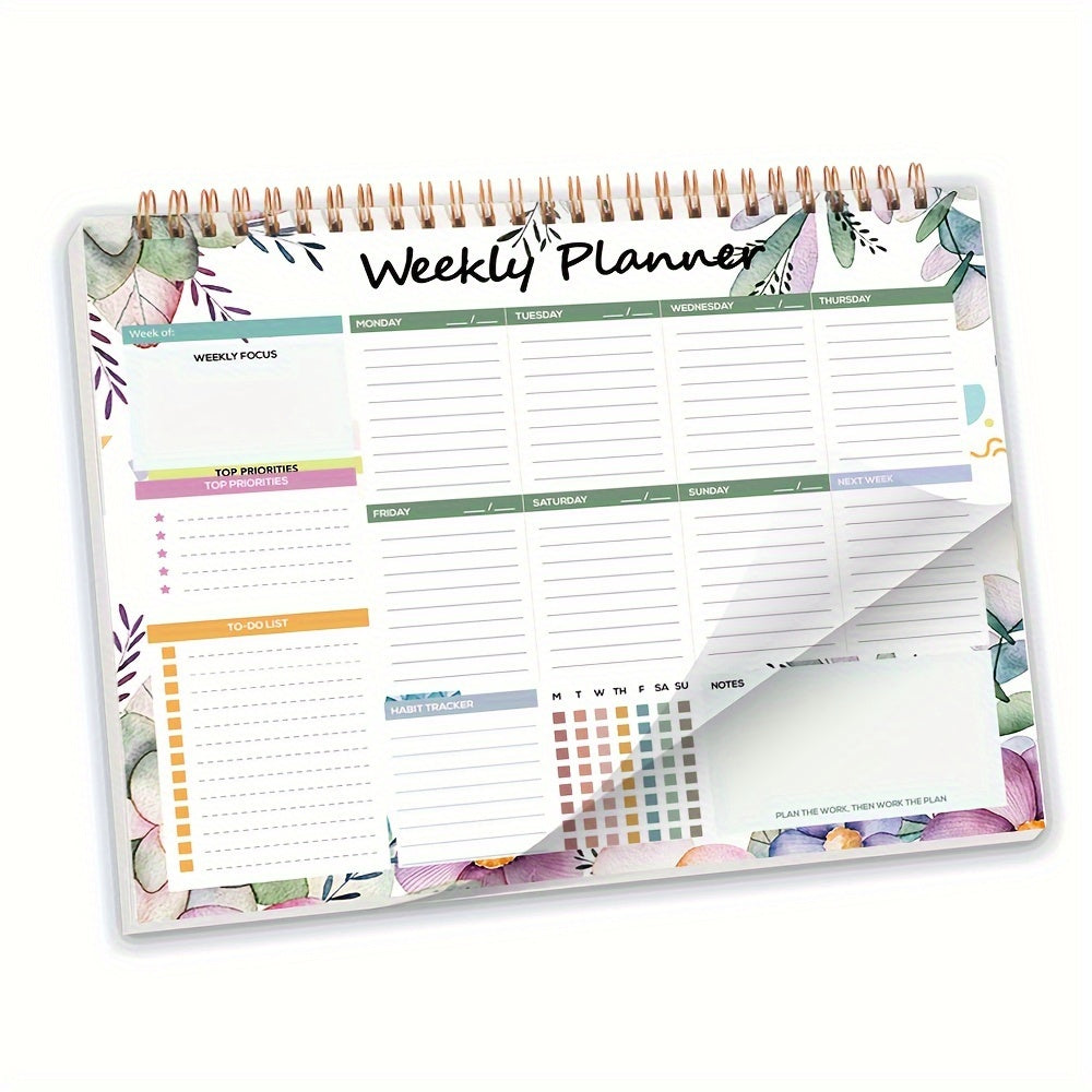 Adult Weekly Planner with 52 Tear-Off Sheets Calendar Organizer