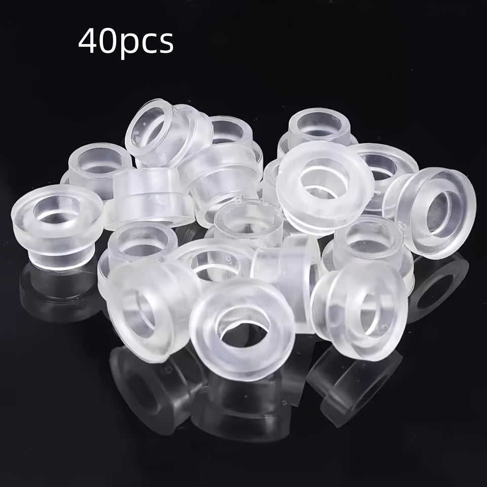 Universal silikon kran muhrlash qopqog'i, plastik quvur uchun suyuqlik o'tkazmaydigan muhr halqasi, qulflanadigan qisqich bilan kauchuk quvur to'siqi, uy quvurlarida suv o'tkazmaydigan kran muhr yuvgichi.