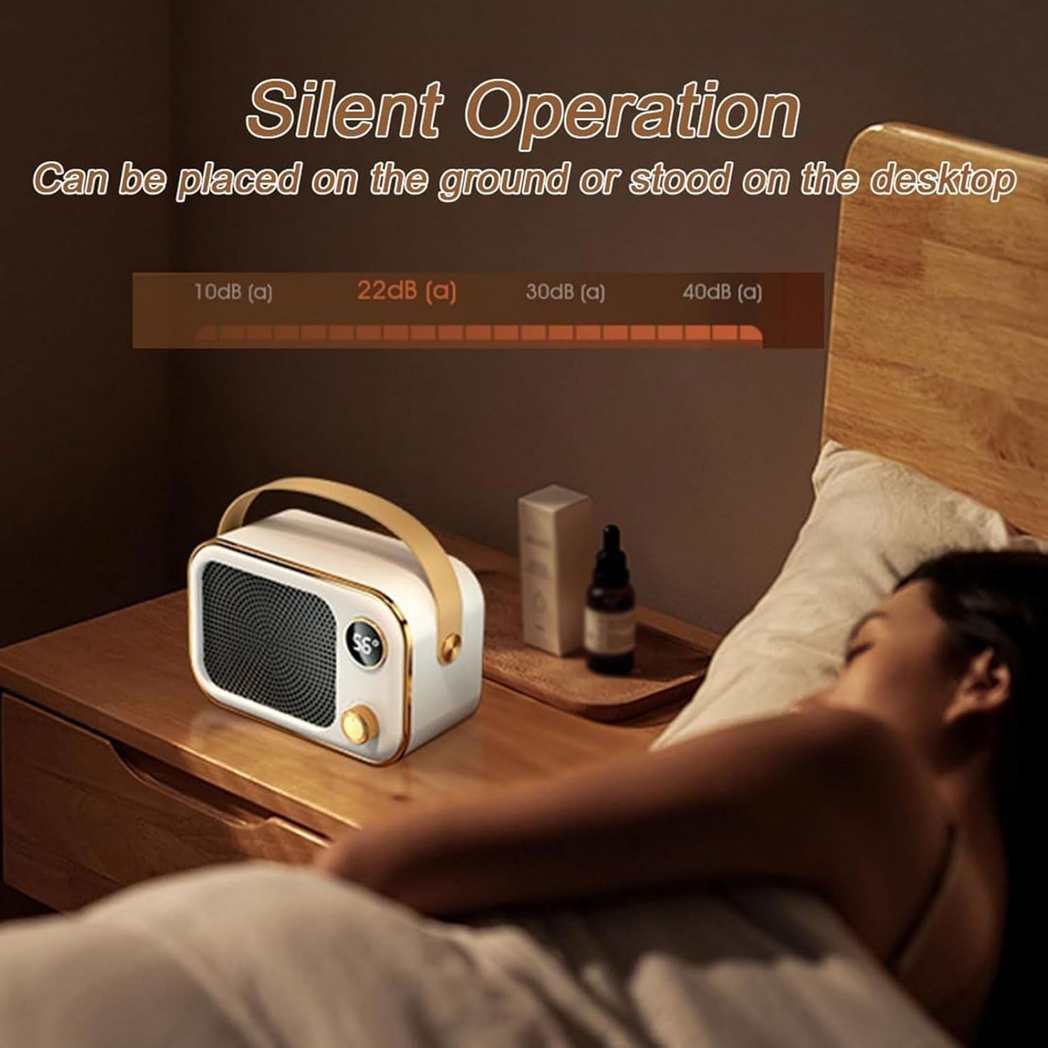 Yotoq xonasi ofisi uchun haddan tashqari issiqlikdan himoya qilish va jim operation bilan 1200W portativ kosmik pechka