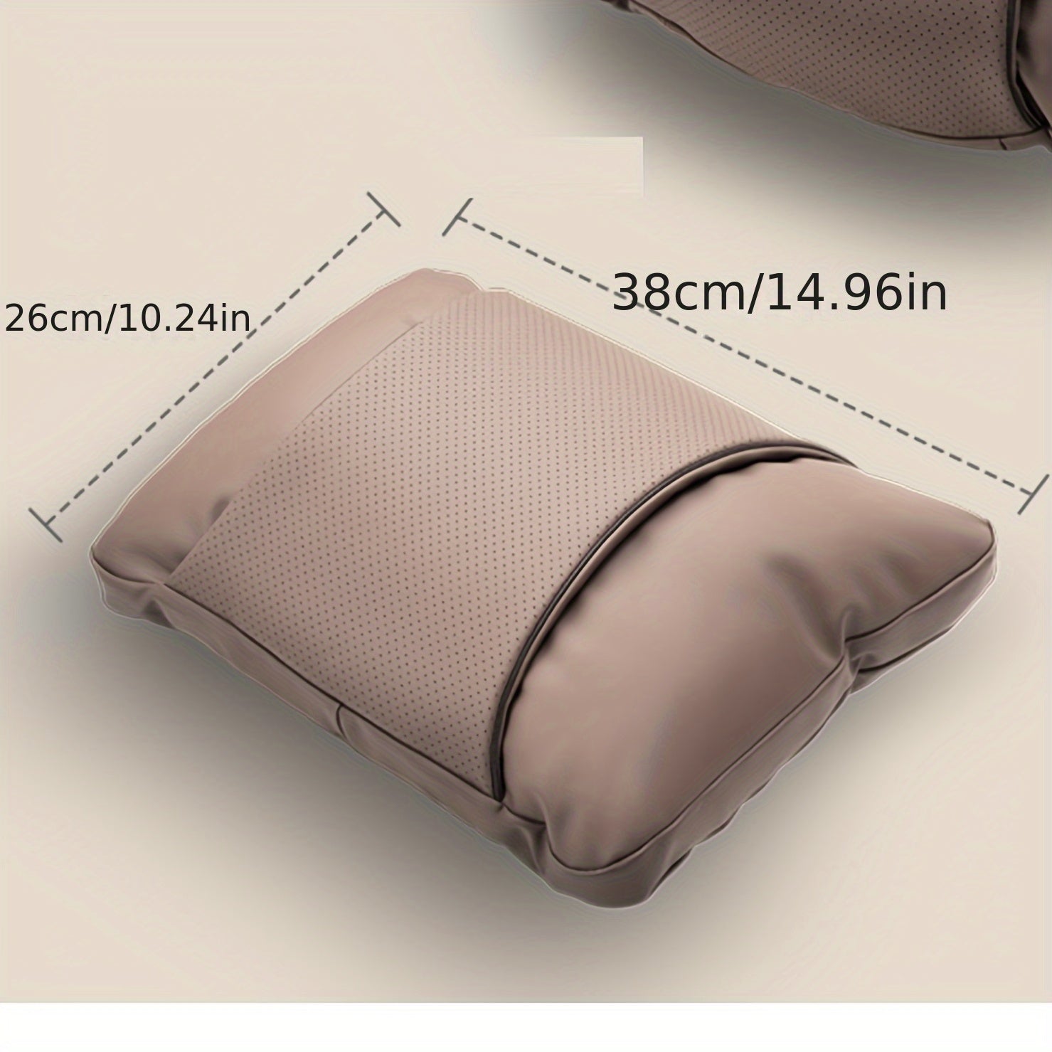 Luxury Car Seat Cushions Set for Headrest and Waist Support Nappa Leather