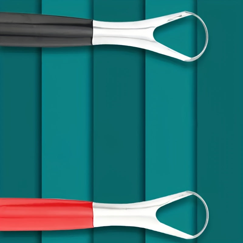 Kattalar uchun zanglamas po'latdan yasalgan tilni tozalash uchun asbob og'iz nafasini yangilash