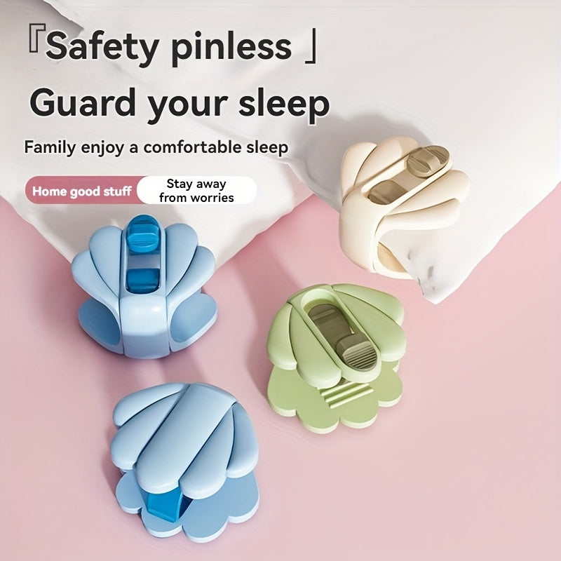 Set of 9 Green Quilt Clips Non-Slip Bed Sheet Fasteners Easy Press Installation