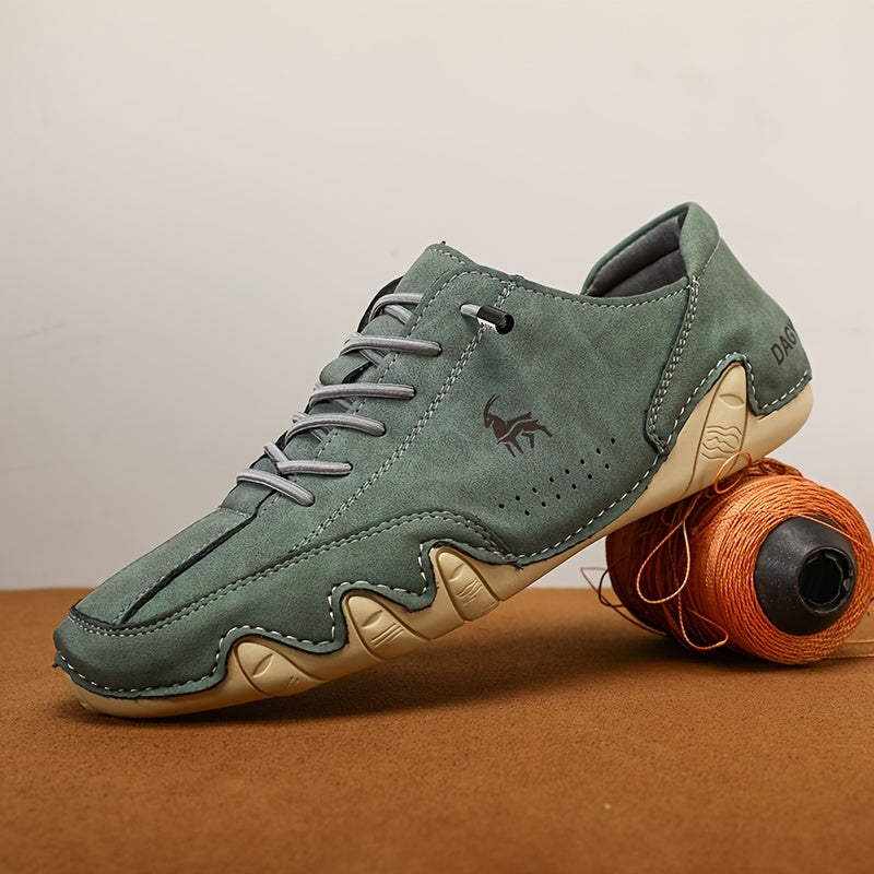 Men's Plus Size Casual Sneakers Microfiber Uppers Breathable Lace-Up All-Season