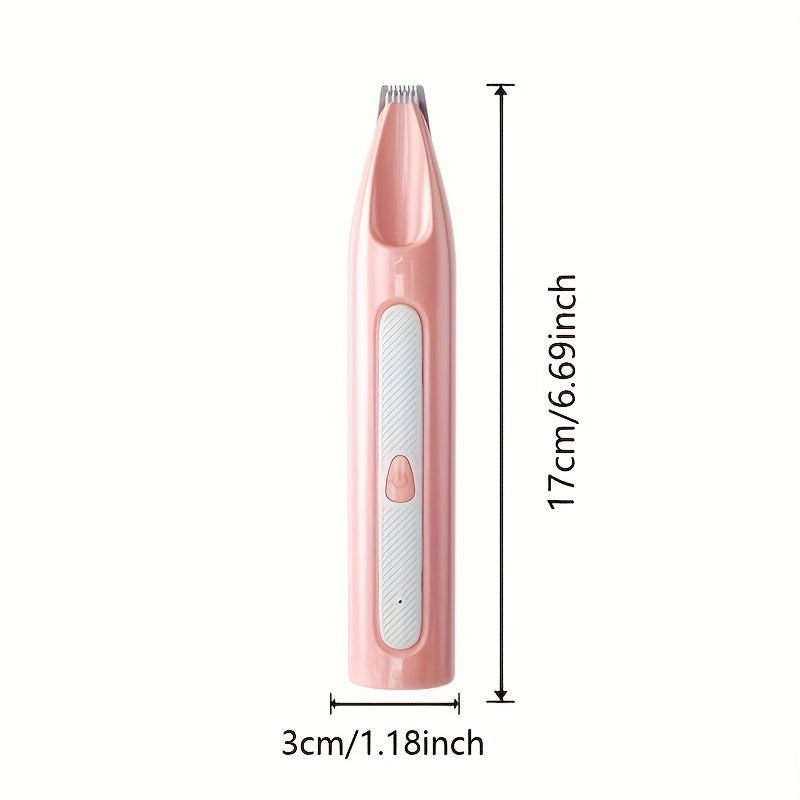 Silent Pet Grooming Kit with Rechargeable Clippers Low-Noise Paw Trimmer Cordless Nail Polisher