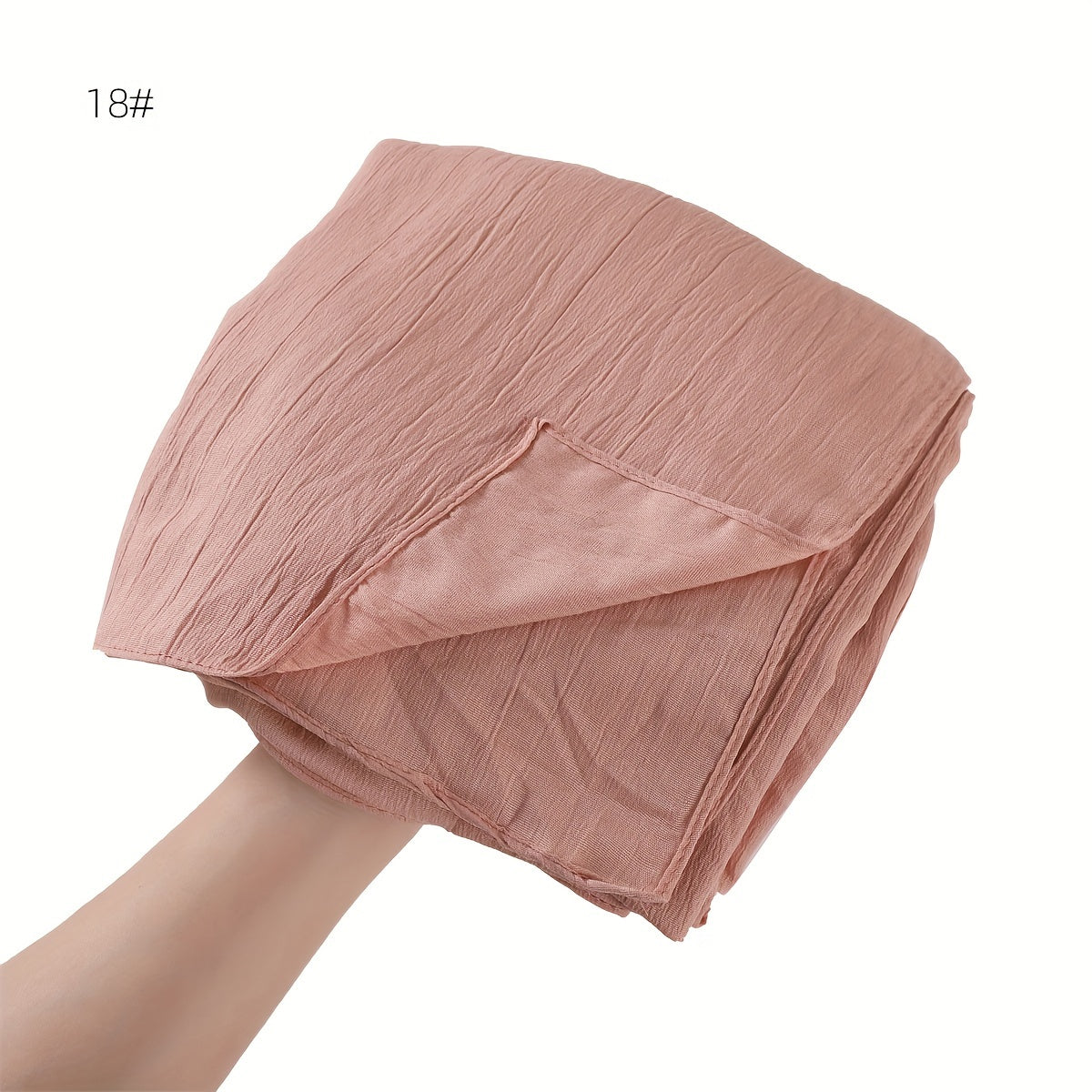 Women's Long Scarf Hijab Breathable Stretchable Solid Color Sun Protection