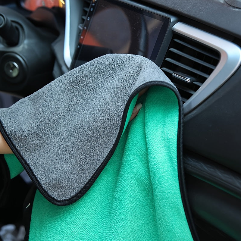 Juego de 5 toallas de limpieza para coche ultra absorbentes, suaves de poliéster, para interior y exterior, detallado