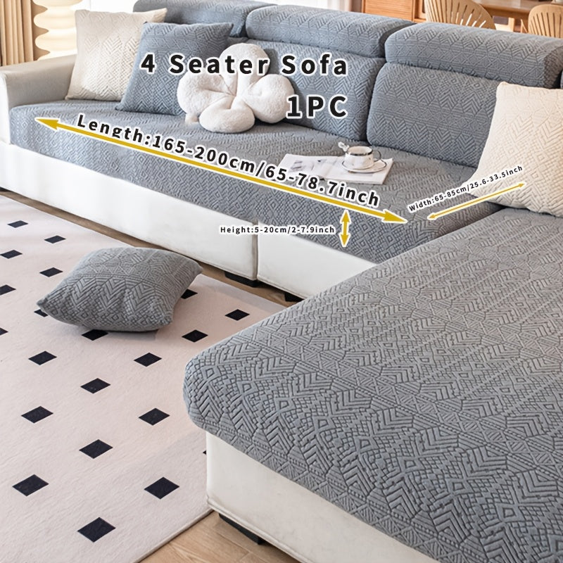 Boho Elastic Sofa Cover Pet-Friendly Machine Washable Fits Various Sizes