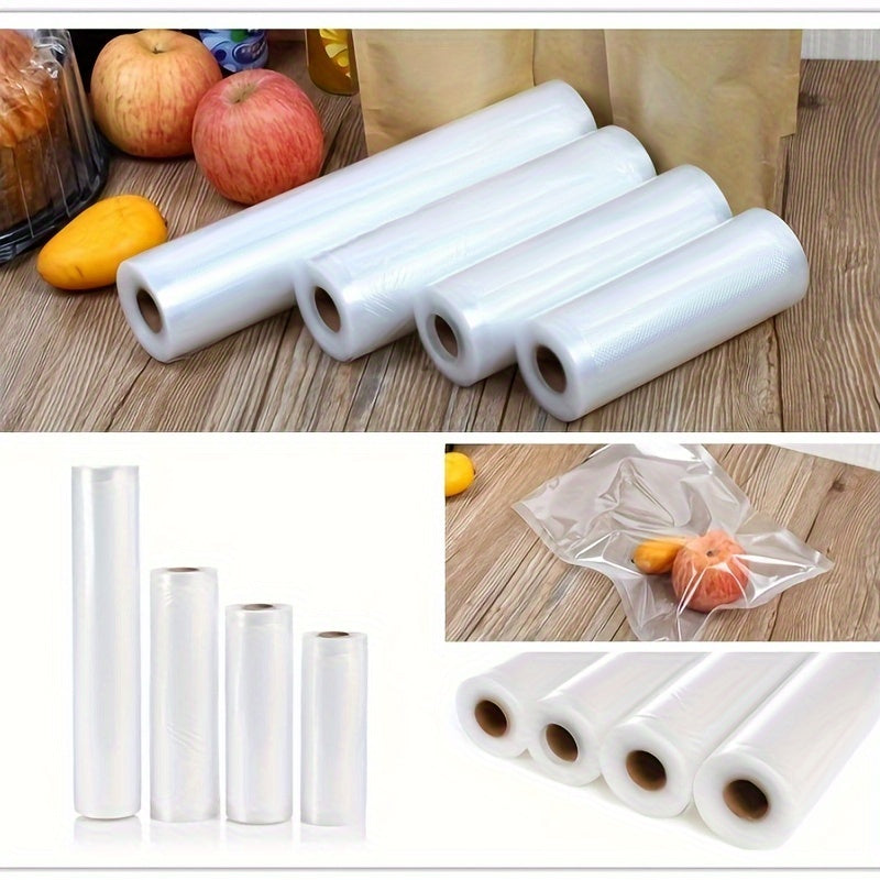 Pack of 3 Vacuum Sealer Rolls for Food Storage Reusable Plastic Bags for Fruits Veggies Meat