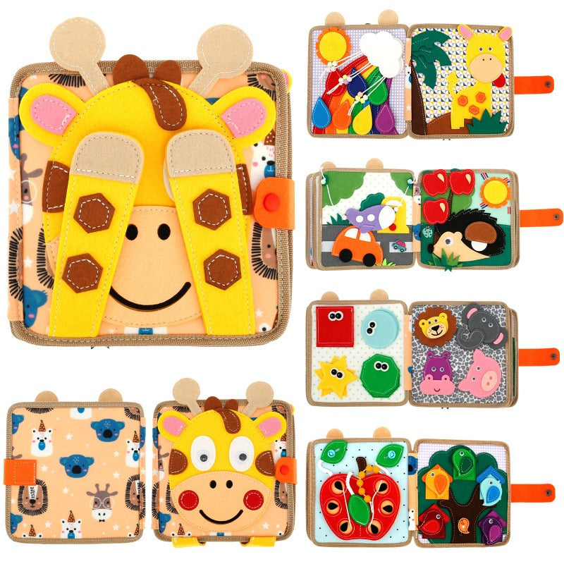 3D Felt Quiet Book for Toddlers Sensory and Early Learning Toys Mixed Color