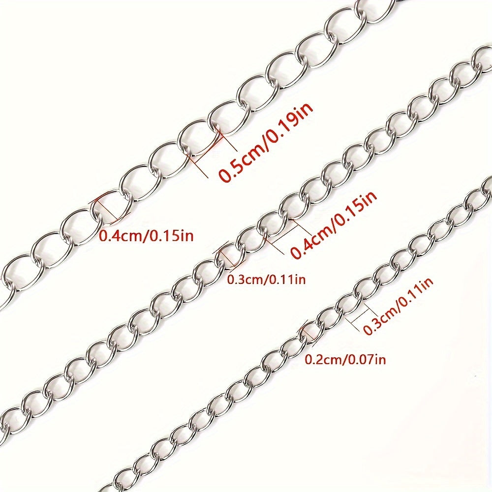 10m Stainless Steel Jewelry Chain for Crafting Necklaces and Bracelets