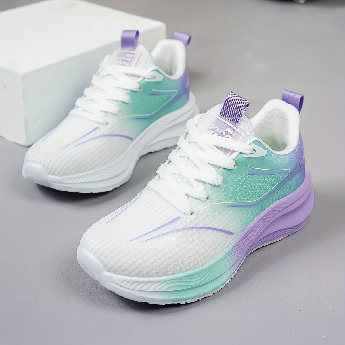 Unisex Breathable Mesh Running Shoes Soft EVA Cushioning All-Season Sport Sneakers