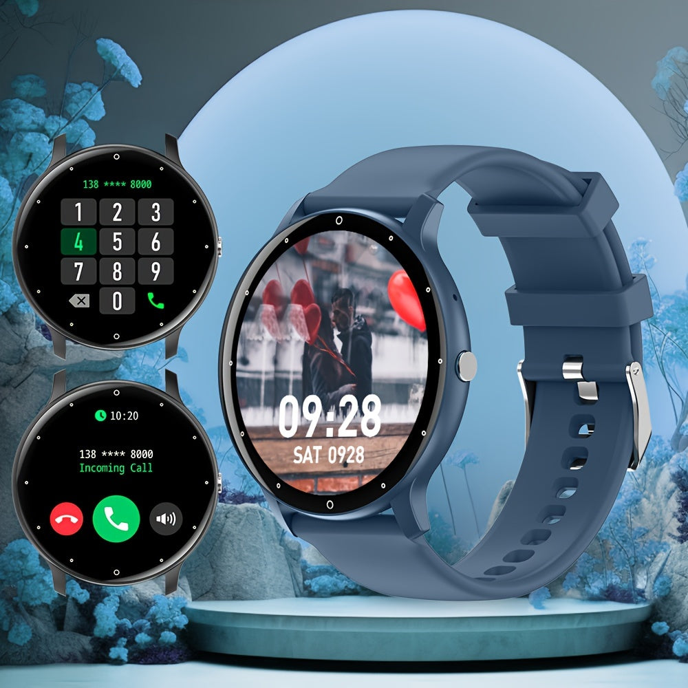 Men's Smart Watch 2024 Full Touch Screen Fitness Tracker Wireless Connectivity for Android iPhone