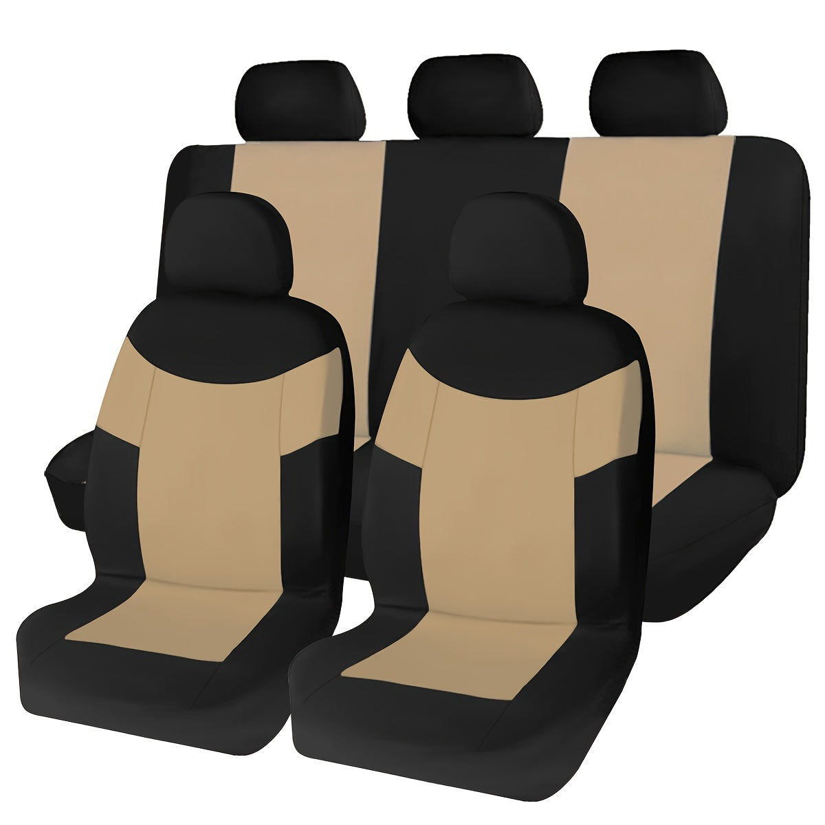 Universal avtomobil o'rindiq qoplamalari yumshoq polyester 9 ta bo'lak, qulay va mos keladi