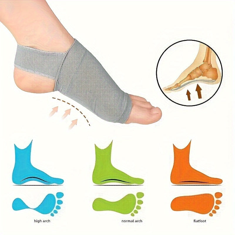 Unisex Elastic Bandage Insoles Arch Support Breathable Non-Slip Durable