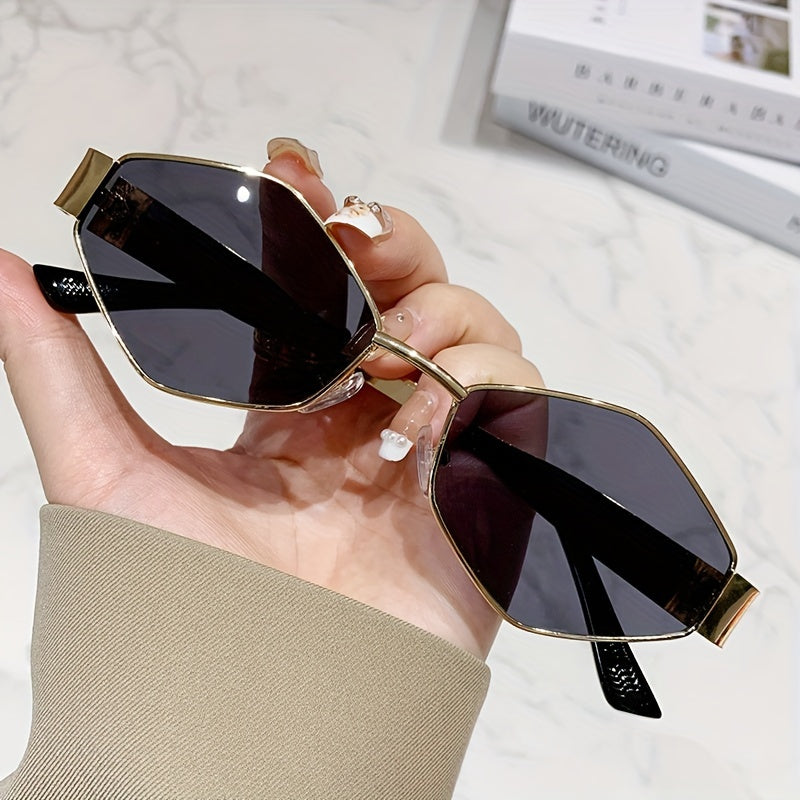 Women's Metal Frame Colored Glasses for Outdoor Activities and Travel