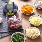 Manual Food Chopper and Meat Grinder Kitchen Gadget for Vegetables and Salads