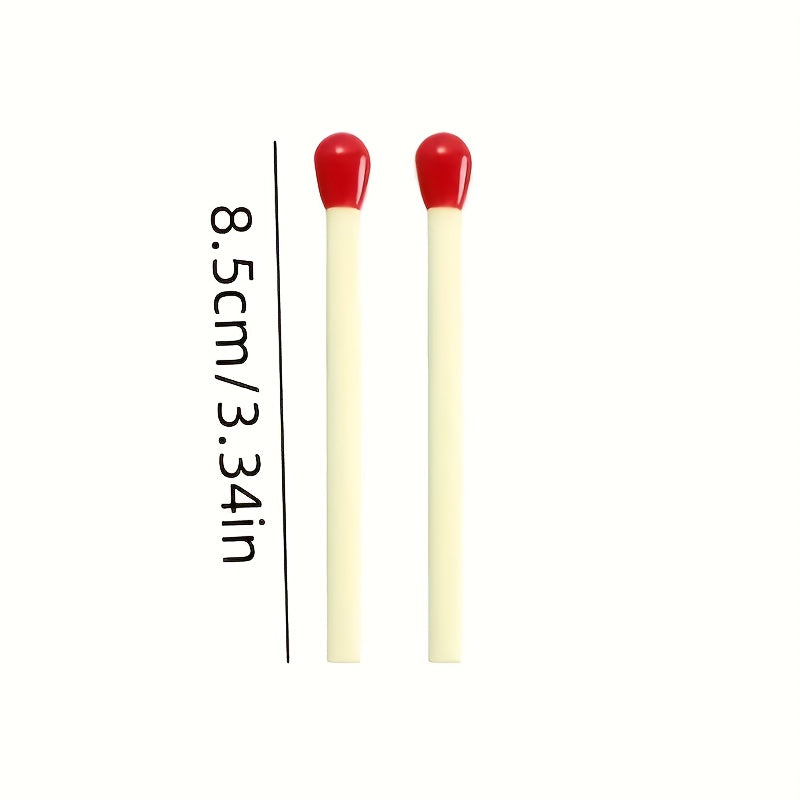 20 мини-ручек в форме матча с синим стержнем 0,5 мм для творческого рисования и офисного использования