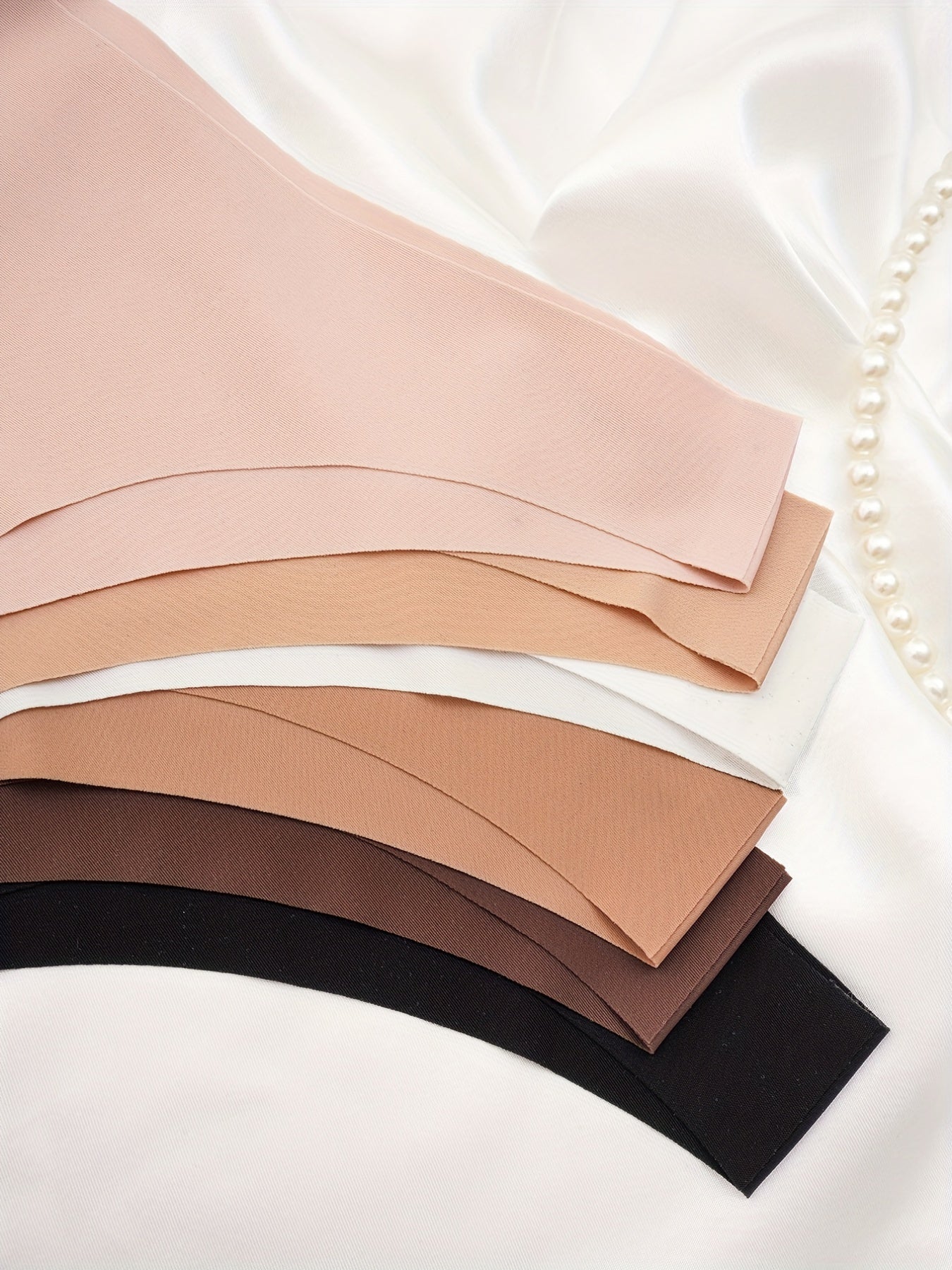 Women’s Seamless Solid Thongs 6 Pack Comfortable Lingerie Underwear