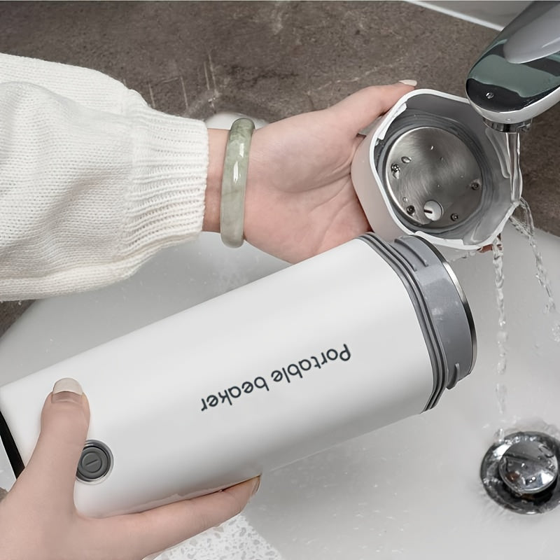 POLVCDG Silliq Portativ Sayohat Kupi 5 daqiqada suvni qaynatadi, qahva, choy va suv uchun ideal. Xavfsizlik xususiyatlariga ega zanglamas po'lat, ajratiladigan sim. Uyda, ofisda va sayohatda foydalanish uchun. Oq