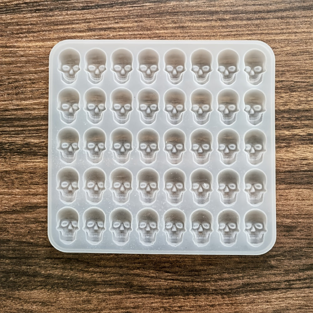 Skull Ice Cube Silicone Mold for Halloween Party Drinks and Crafts