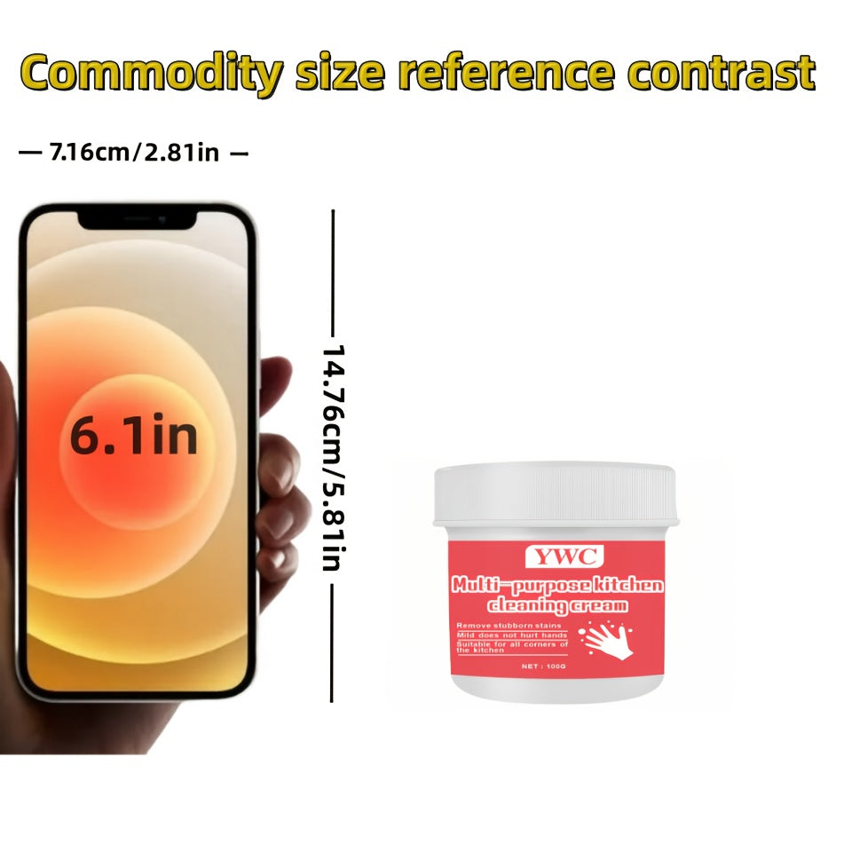 Kuchli ta'sirga ega bo'lgan oshxona pechlari va hammom yuzalarini tozalash uchun pasta, ko'p maqsadli