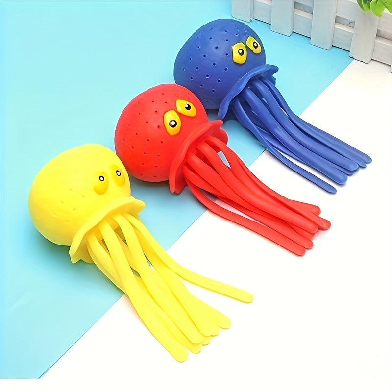 Children's Bath Toy Water Spraying Octopus Stress Relief Doll for Kids