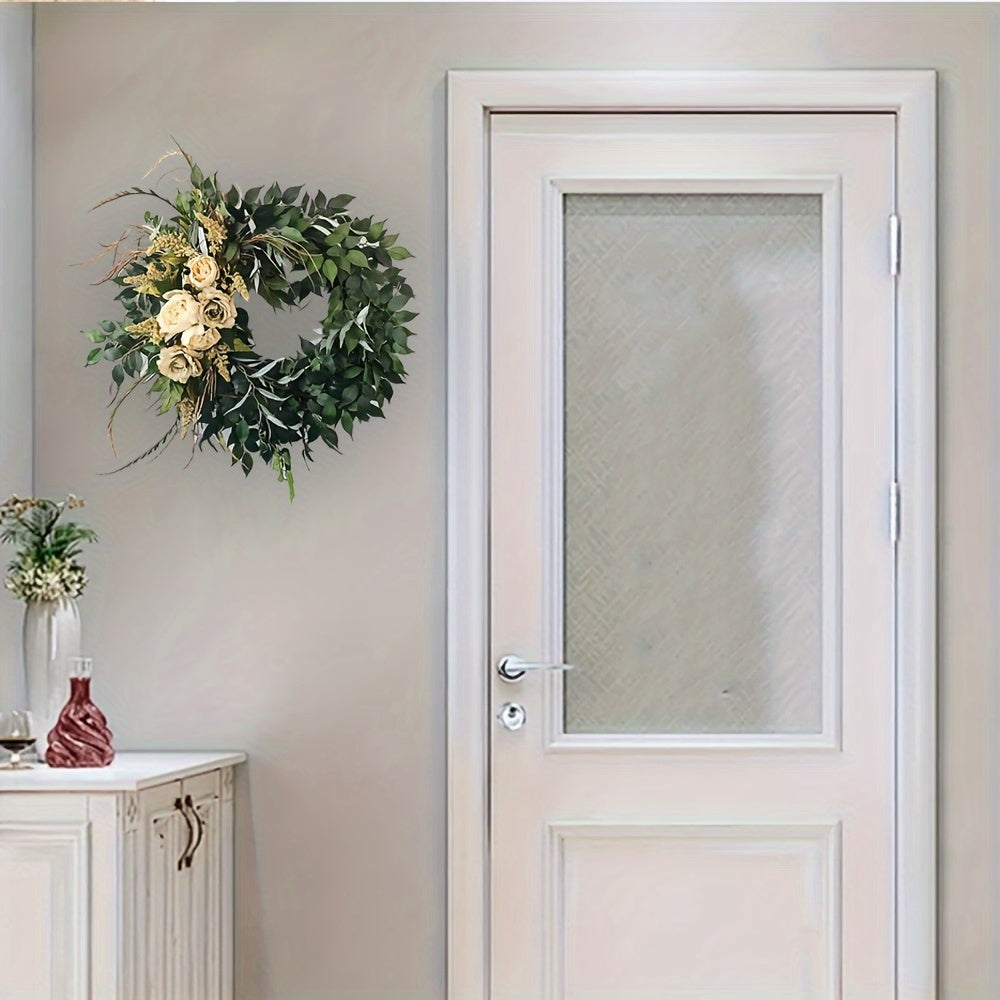 Floral PVC Window Cling Self-Adhesive Holiday Decor Reusable Christmas Decorations