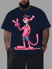 Camiseta de hombre con personaje de dibujos animados impreso en 3D, ropa casual de calle, manga corta, talla grande