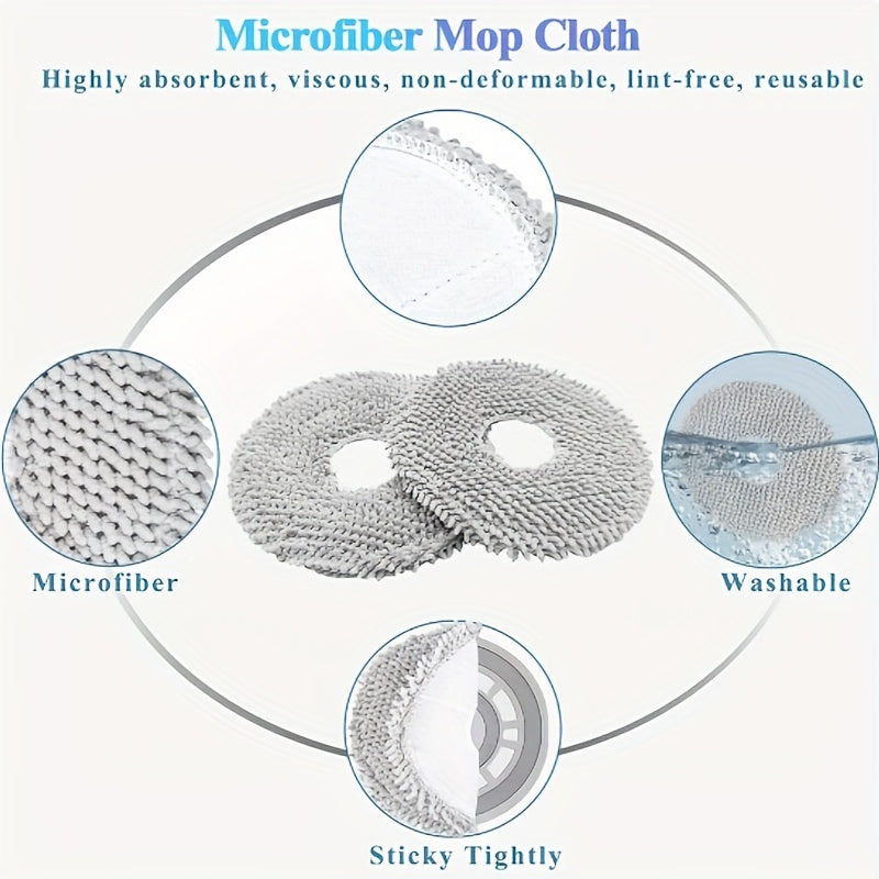 Robot Vacuum Accessories Kit with Brushes Filters Mop Cloths Side Brushes