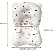 Мягкий полиэстерный нескользящий подкладка для сиденья для купания малышей и детей, ремень безопасности