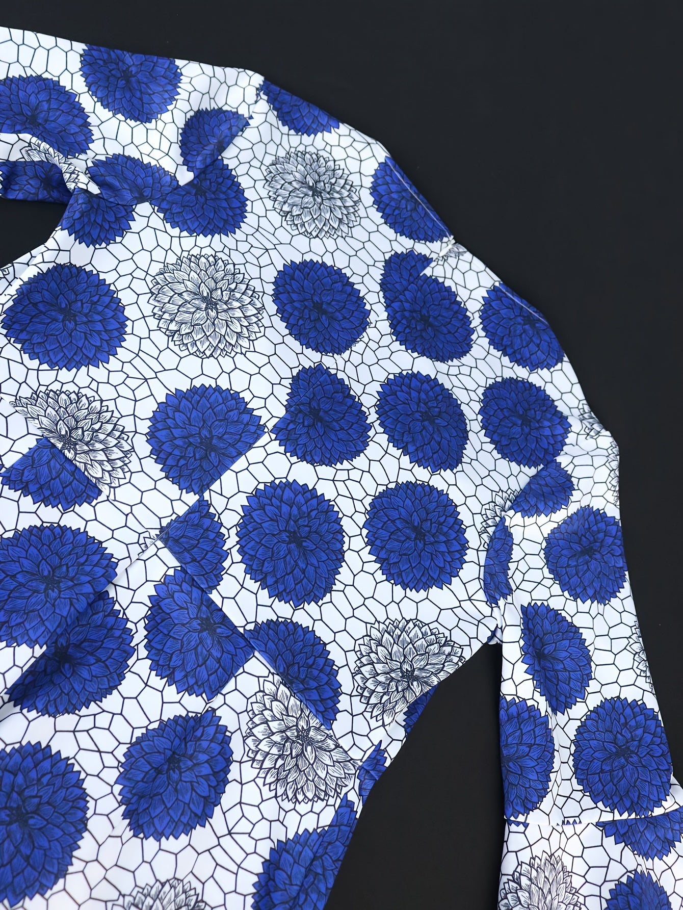 Plus Size Floral Print Layered Flare Sleeve Dress Long Elegant Party Wear