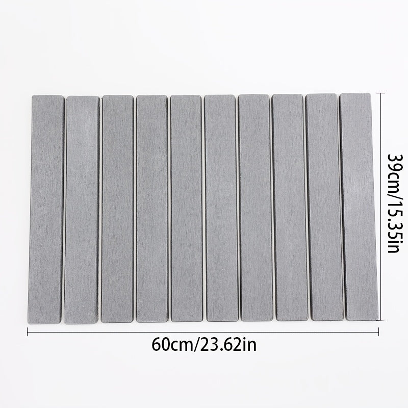 Large Diatom Mud Folding Table Mat Non-Slip Quick-Drying Shower Rug