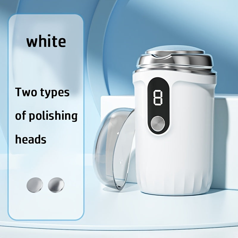 Rechargeable Electric Foot Grinder with Power Indicator and Interchangeable Grinding Heads