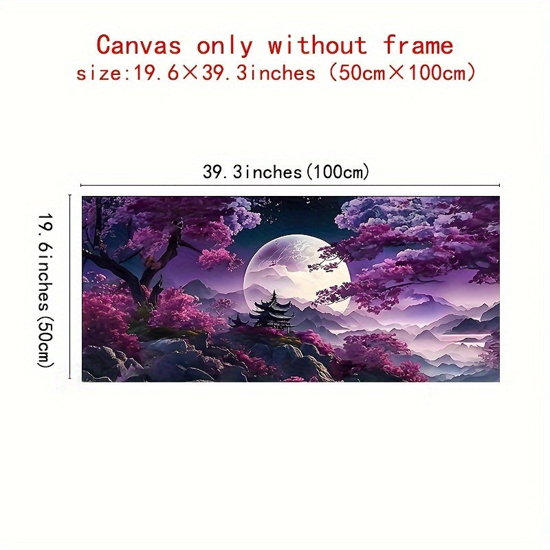 Modern Abstract Mountain Water Oil Painting Canvas Wall Art for Living Room Bedroom