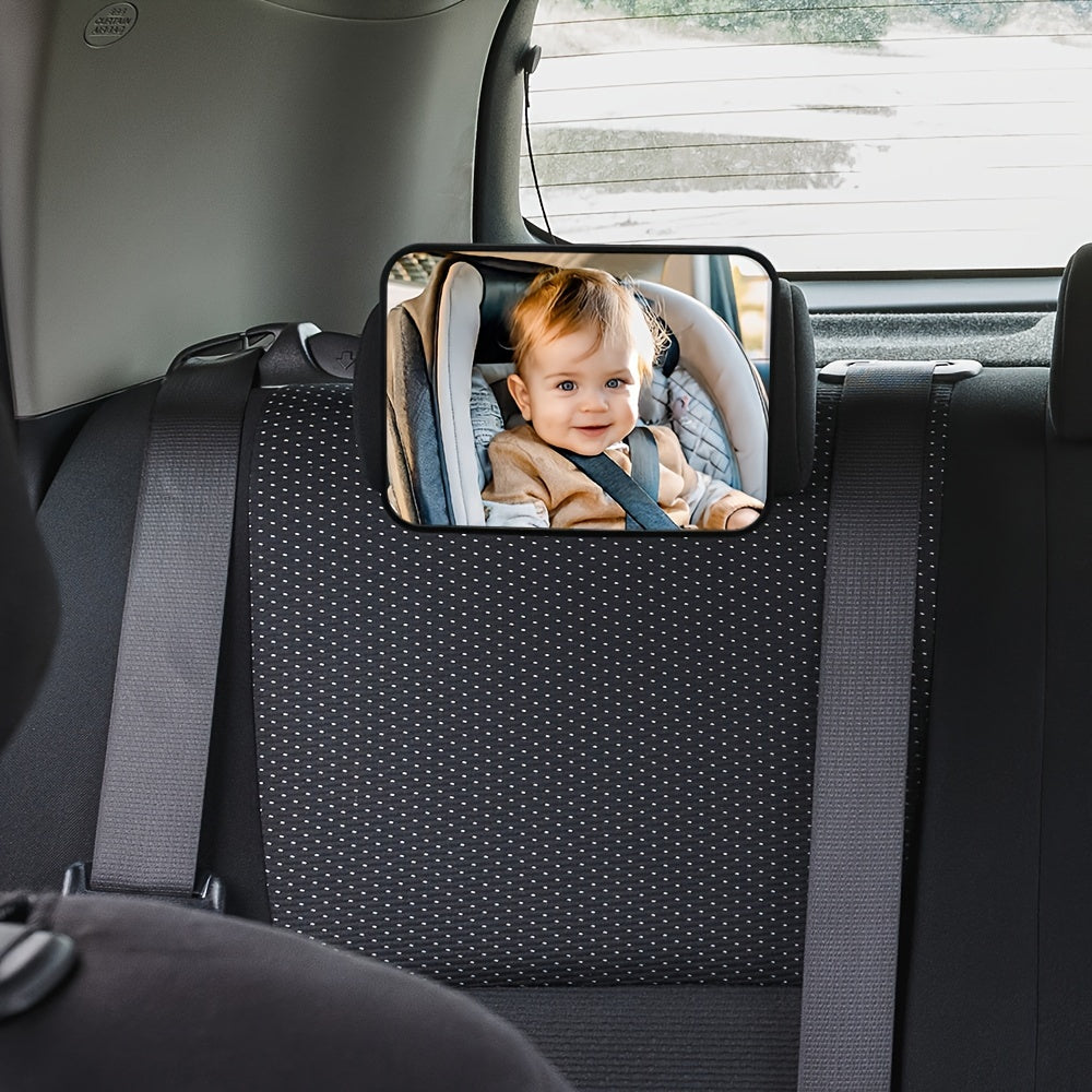 Rear-Facing Infant Car Mirror Crash-Tested Shatter-Resistant Wide View