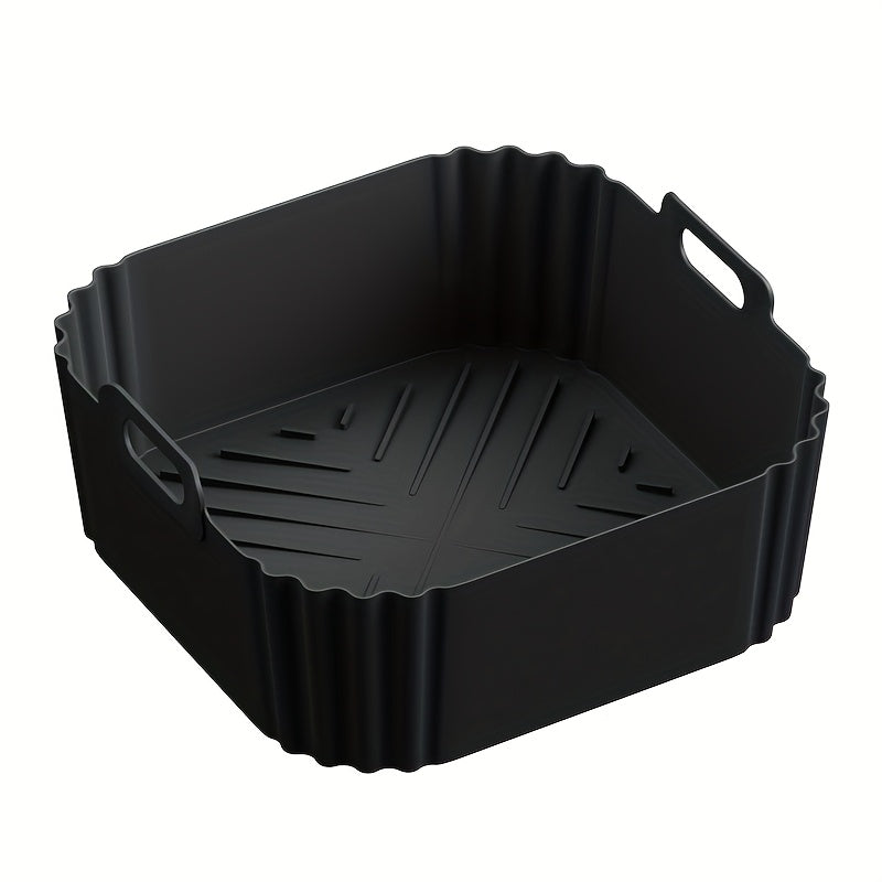 8.86-Inch Reusable Silicone Square Liners for Air Fryers Non-Stick Heat Resistant Baking