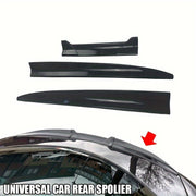 Universal Car Rear Spoiler with Three-Section Design PVC Polished Easy Installation