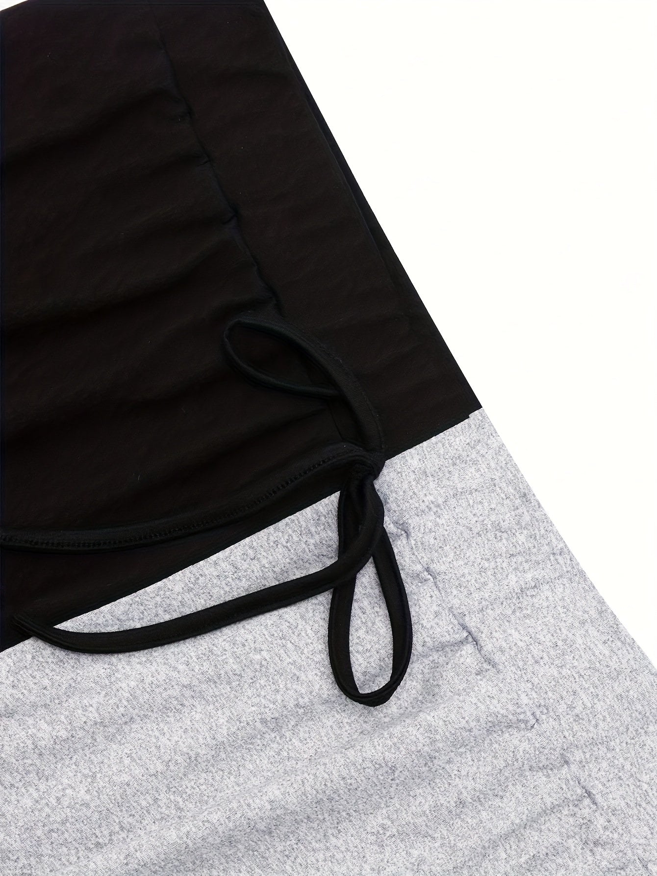 Women's Plus Size High-Waisted Ripped Drawstring Leggings Stretchy Comfortable