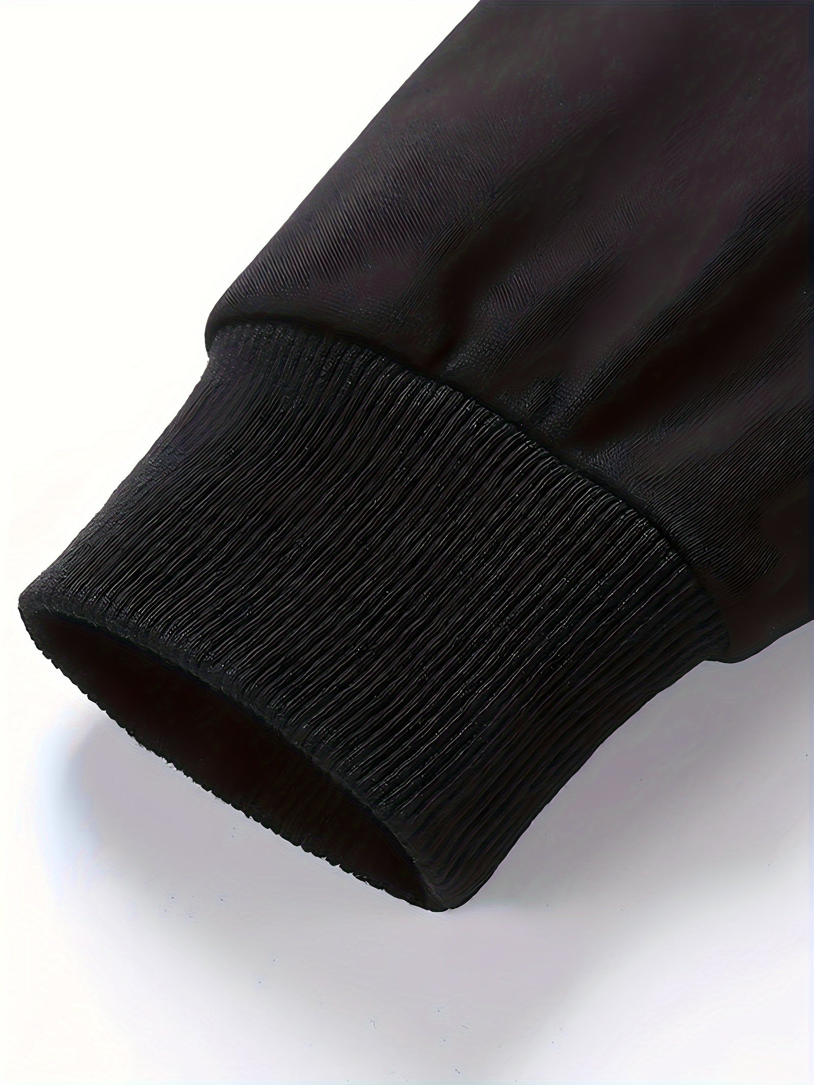 Men's Casual 2-Piece Outfit Fall Winter Solid Color Zip Jacket Drawstring Pants