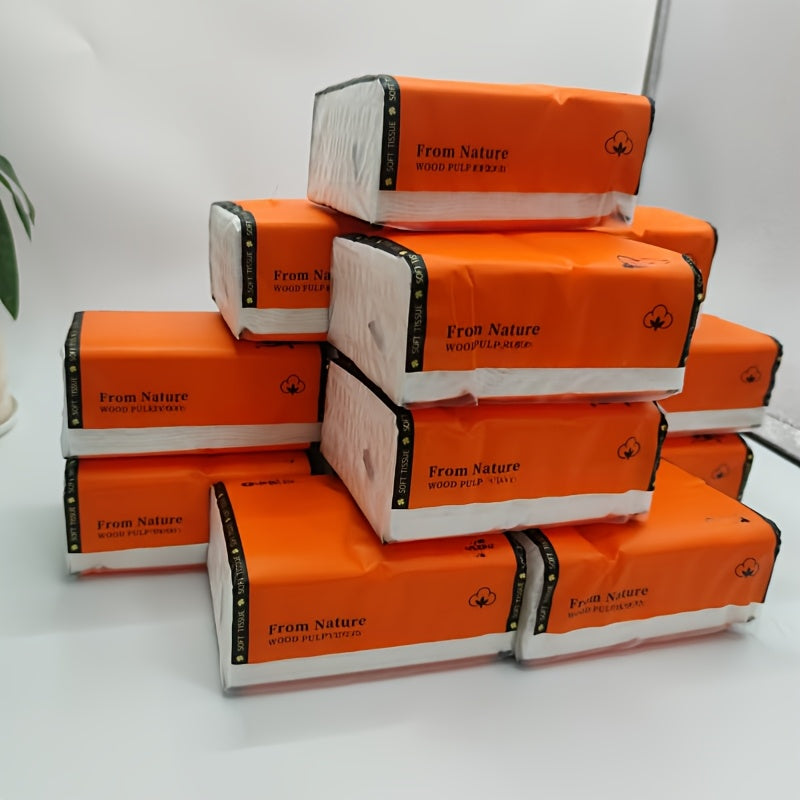 Premium Wood Pulp Tissues Large Pack Soft Lint-Free for Hands and Toilet