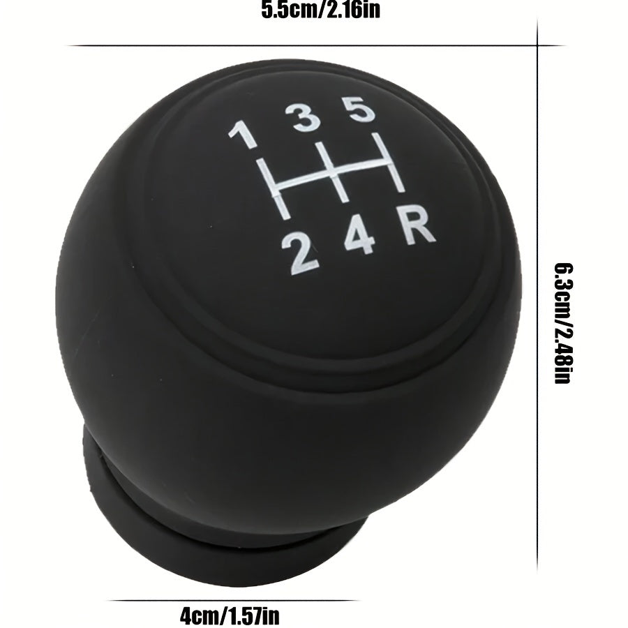Silicone Gear Shift Knob Cover Non-Slip Black White Auto Accessory