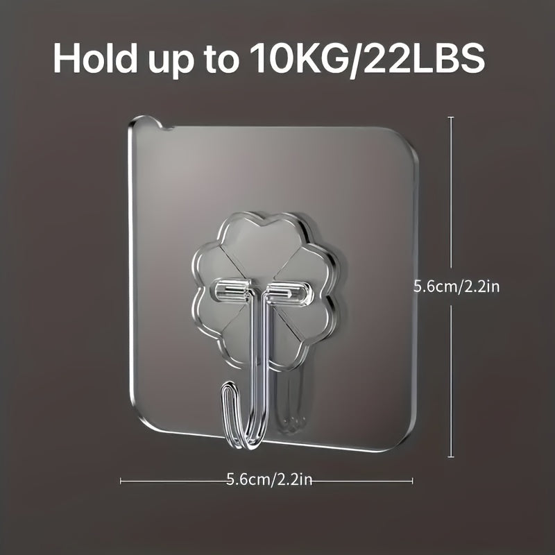 30 ta bo'lak shaffof yopishqoq ganchlar, sirti yopilmagan, xushbo'l bo'lmagan, uy va ofis uchun