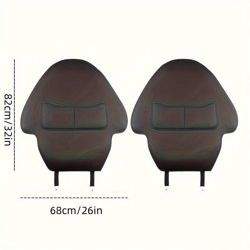 Universal Car Seat Back Protector PU Leather 2Piece Set for Model 3 Highland 2024
