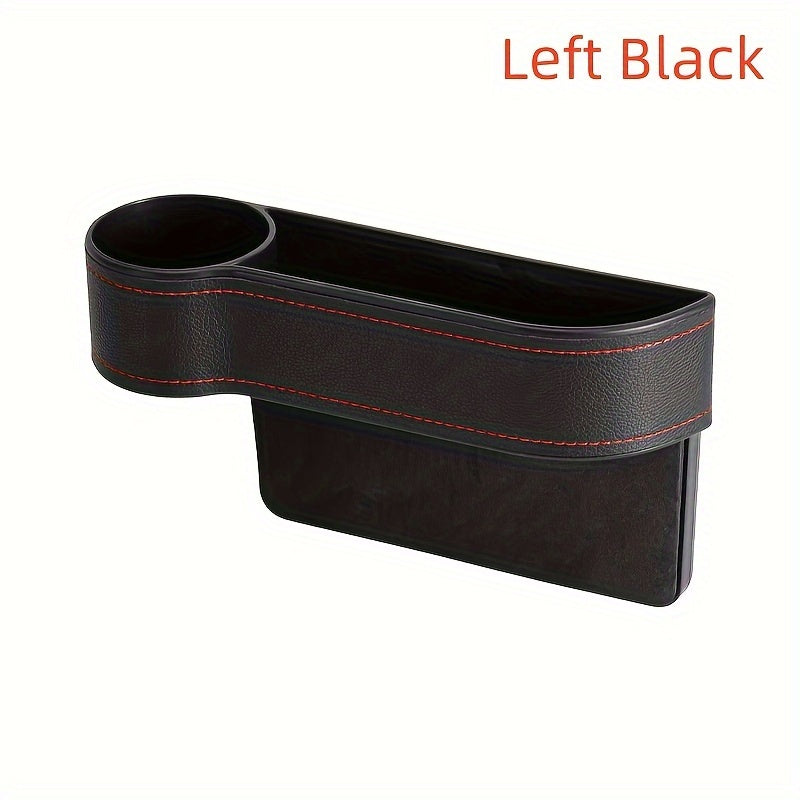 Avtomobil o'rindig'ining bo'shliq tashkilotchisi Universal PU charm quvvatli telefon kalitlar uchun saqlash qutisi bilan zaryad olish teshigi