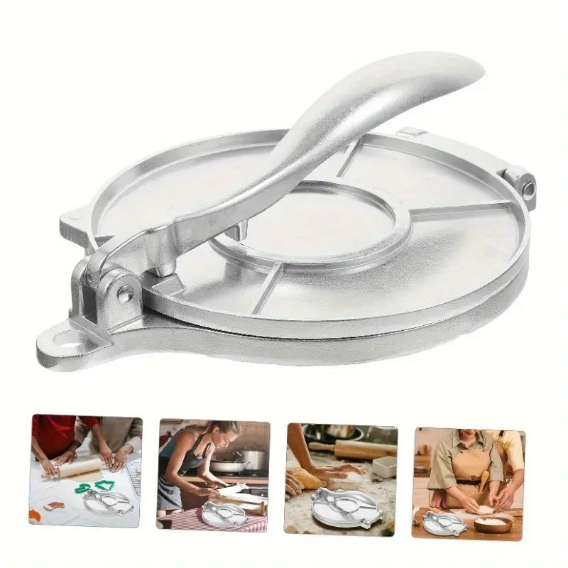 16.51 cm Aluminum-Magnesium Alloy Tortilla Press for Flour Tortillas and Quesadillas