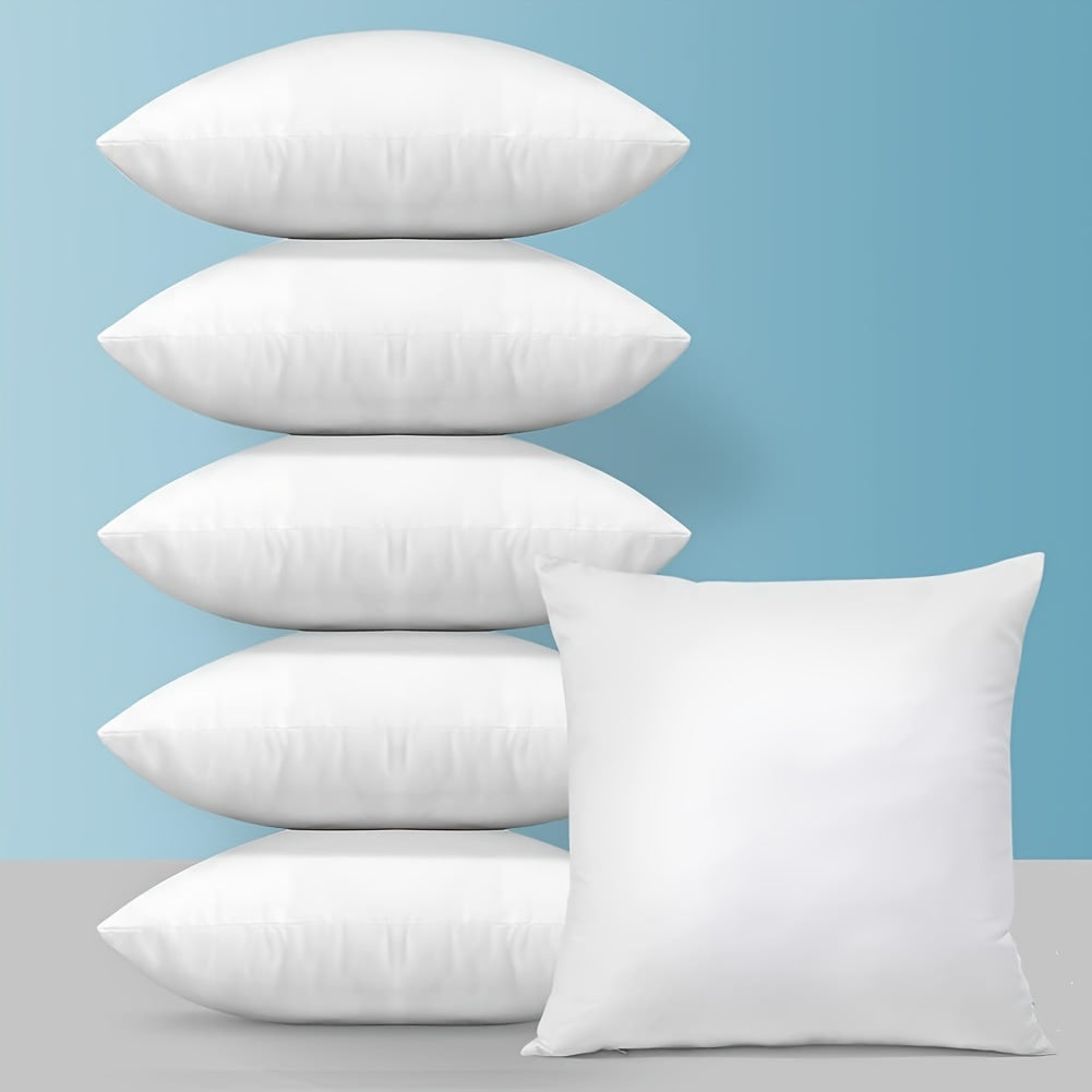 White Square Pillow Inserts 45.72 cm Set for Couch Sofa Bed Christmas Decor