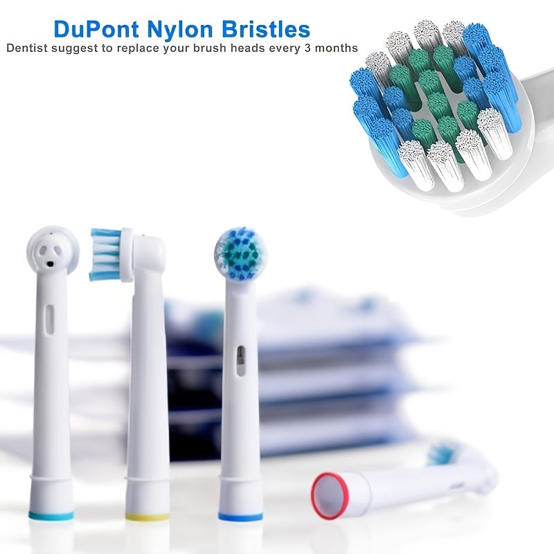 Electric Toothbrush Replacement Heads Precision Brush Refills for Oralb, 4 Pack