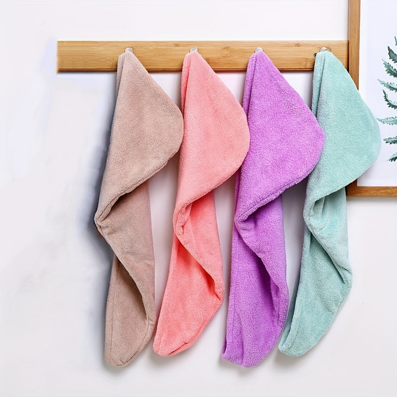 Fast-Drying Cotton Hair Towel for Curly Hair Frizz Reduction Bathroom Accessory