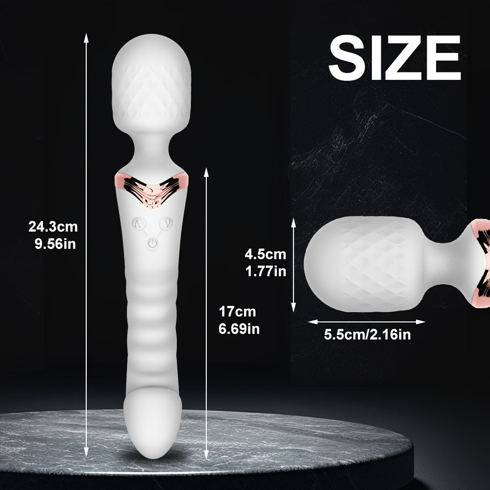 Ayollar uchun Silikonli Ikki Motorli G-Spot Vibratori Bir nechta rejim bilan